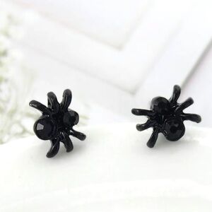3/$25 Black Spider Earrings UNISEX
